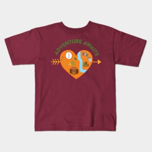 Adventure Awaits Kids T-Shirt